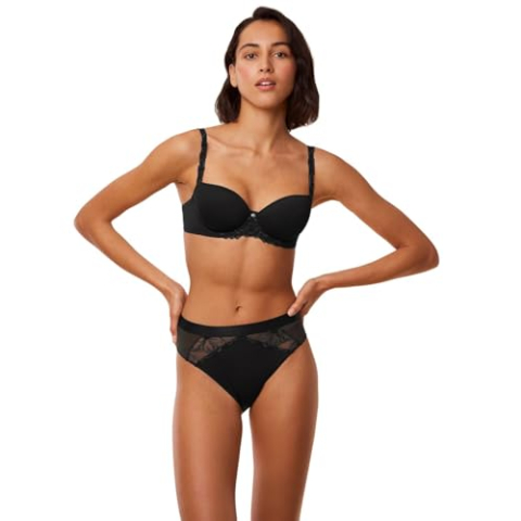 Triumph Dames Wild Azalea Florale WHP Bra, zwart, 75D