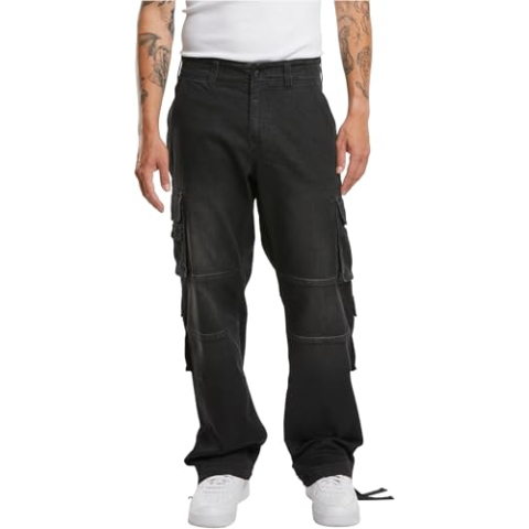 Brandit Denim cargobroek Cargobroek zwart W32L34 75% katoen, 24% polyester, 1% elastaan Basics