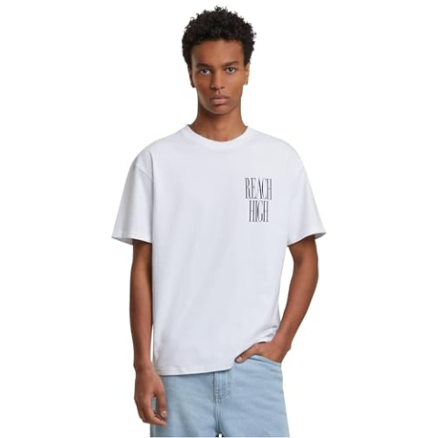 Mister Tee Reach High Oversized Tee, wit, S