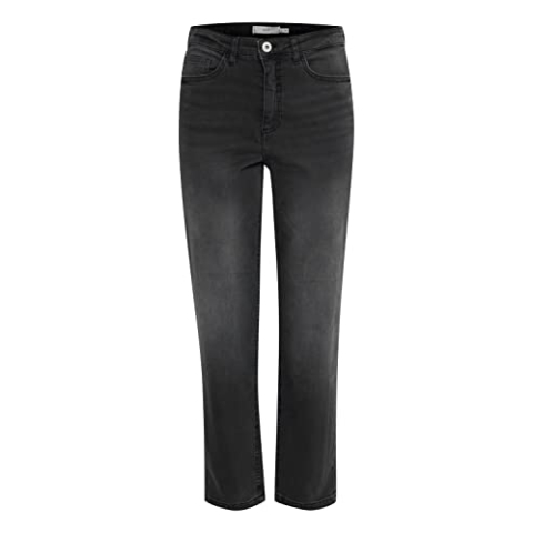 ICHI Ihtwiggy Raven Jeans voor dames, 19071 - gewassen grijs, 29W