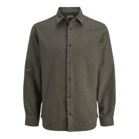 Jrebike Melange Shirt Ls Sn, Forest Night, M