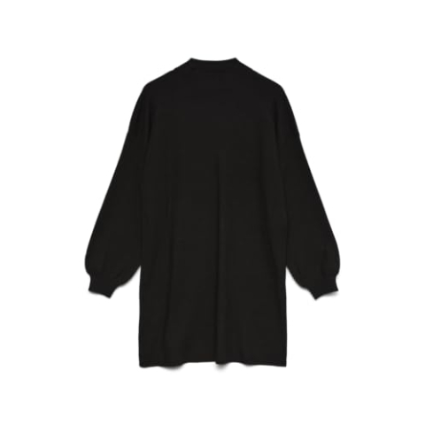 VERO MODA Gebreide damesjurk VMNANCY korte jurk, zwart, M