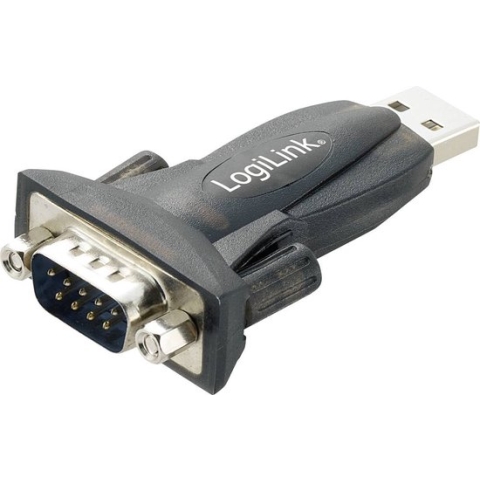 LogiLink USB 2.0, Serieel Adapter [1x D-sub stekker 9-polig - 1x USB-A 2.0 stekker] AU0002E