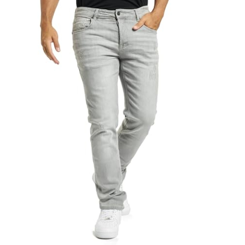 Brandit Jake Denim Jeans, Kleur: Grey Denim, Maat: 33/34, Grey denim, 33W / 34L