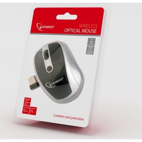 Gembird - Gembird Gmb Muis Draadloos Zilver Musw-002 - 30 Dagen Niet Goed Geld Terug
