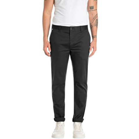 Replay Herenbroek, 098 Black, 32W x 32L