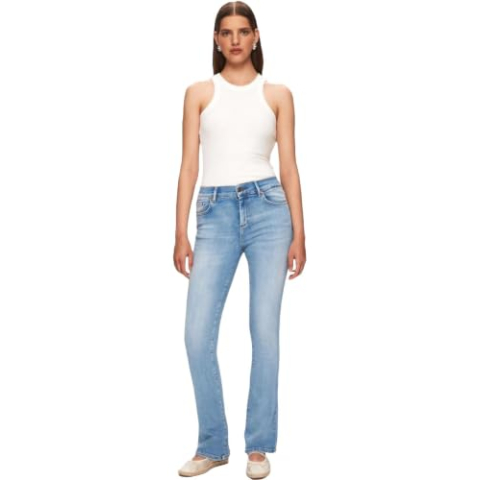 LTB Jeans Dames Fallon 400 - Bootcut Mid Rise Basic-5-Pocket Light Wash Blue van katoenmix - maat W31L34, blauw, 31W / 34L