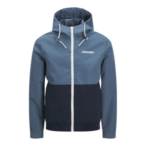 JACK & JONES Jjerush Hood Bomber Noos Softshelljas voor heren, Blue Mirage, L