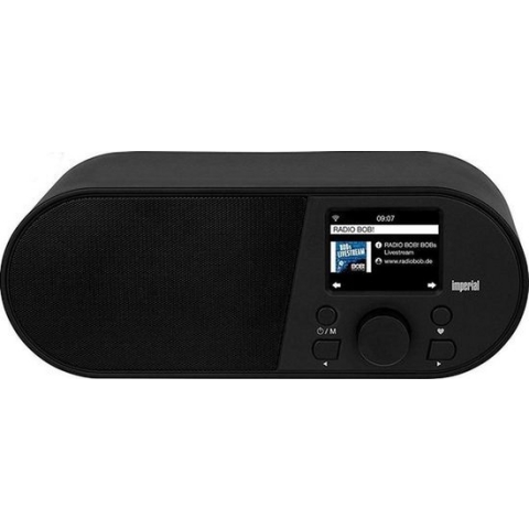 Imperial i105 internetradio (WLAN, mediaspeler, USB, DLNA, kleurendisplay, wekker, app-besturing) zwart