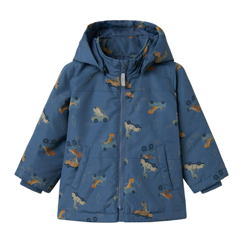NAME IT Jongens Nmmmax Pa Jacket AOP Noos, vintage indigo, 80