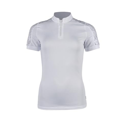 HKM Nelly Kurzarm Shirt met korte mouwen voor dames Wit L