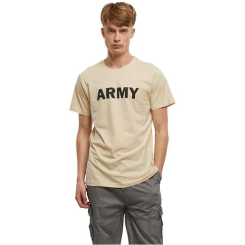 Brandit Heren Army T-shirt, beige, M