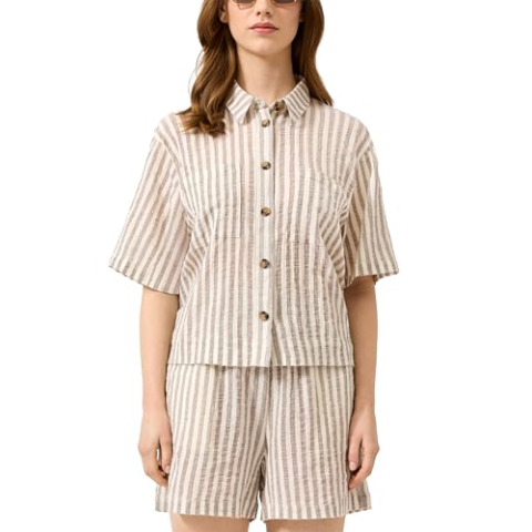 Gestreepte blouse korte