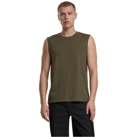 Brandit Heren mouwloos T-shirt, olijf, M
