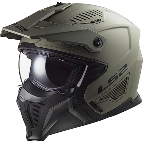 LS2, motorcycle jet and modular helmet DRIFTER solid mat sand 2206, L