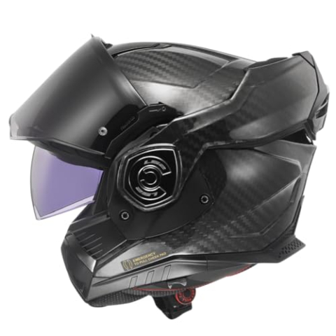 LS2, Modulaire motorhelm ADVANT X CARBON Matt Carbon, XL