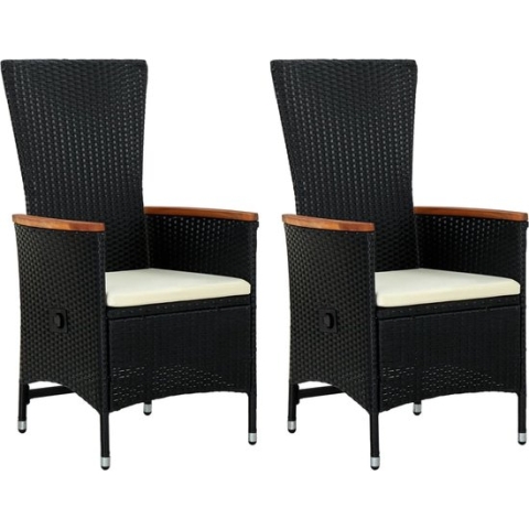 vidaXL-Tuinstoelen-2-st-met-kussens-poly-rattan-zwart