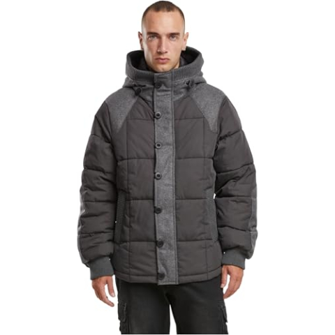 Brandit Garret Jacket, kleur: zwart-anth, maat: S, zwart/antraciet, S