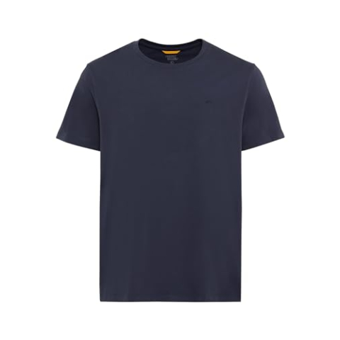 camel active Basic T-shirt met korte mouwen en ronde hals, donkerblauw, XL