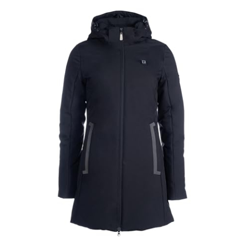 HKM Elegant Style Verwarmingsmantel voor dames Zwart XXL