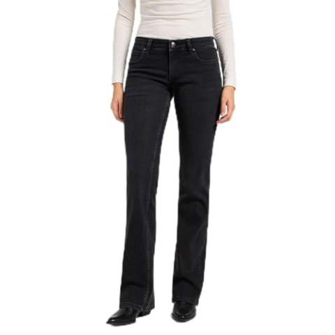 Lee Dames Jeans Jessica, Low Rise Bootcut Fit, Bootcut pijpen, True To Black, 29W x 33L