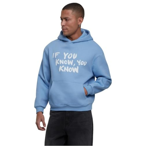 Mister Tee If You Know Pluffy Hoody, Powderblue, 3XL