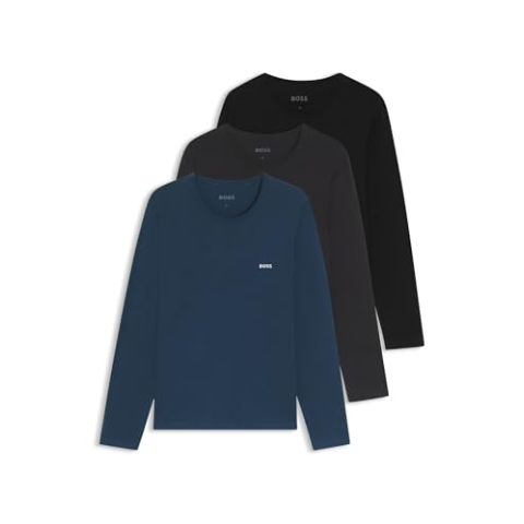 BOSS LSShirtRN 3P Classic 10243514, Open Miscellaneous 965, XXL