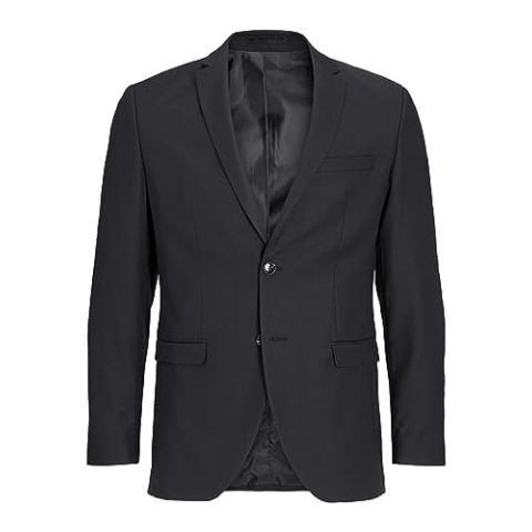 JACK & JONES Jprsolaris Blazer Noos, Nero (Black Black), 52 (Taglia Produttore: 46) Uomo