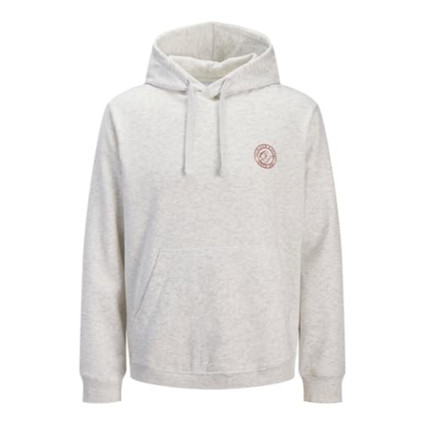 JACK & JONES Jjalliance Sweat Hood, wit melange., XXL