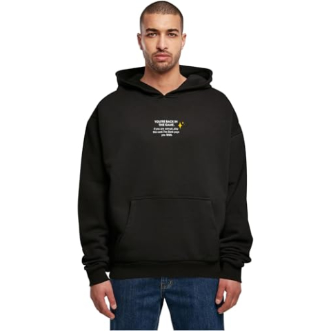 Mister Tee Herren Kapuzenpullover Intepol Ultraheavy Oversize Hoodie black L