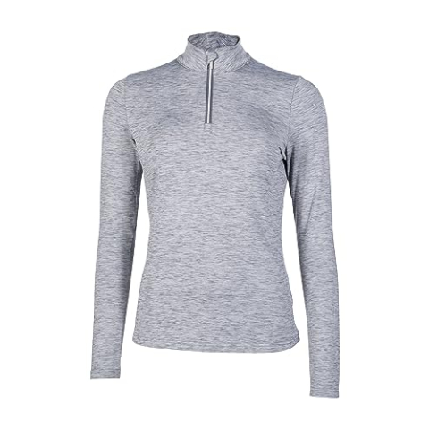 HKM Rosewood Melange Shirt voor dames Grijs L