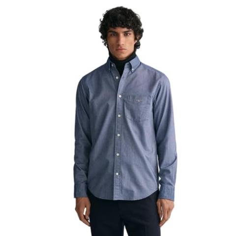 GANT Reg Oxford overhemd voor heren, Persian Blue., S