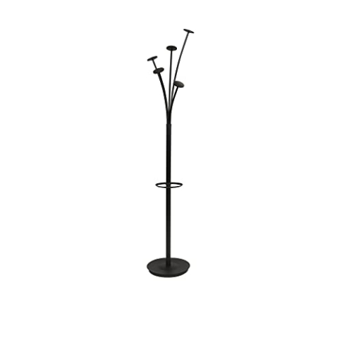 Alba Kapstok, zwart, basis Ø 35 cm, H 188 cm, buis: Ø 38 mm