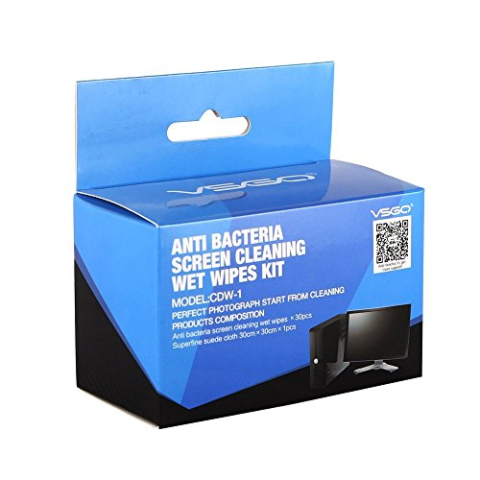 VSGO CDW-1 antibacteriële displayreinigingsset, zwart