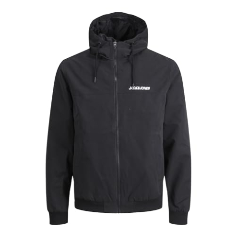 JACK & JONES Mannelijke blousonjas plussize blousonjas, zwart, XXL