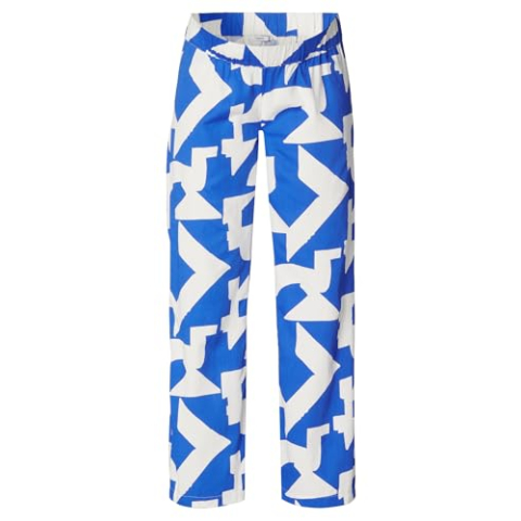 Noppies Maternity Mesa Pants onder de buik, Graphic Blue Print - N332, XL