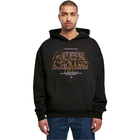 Mister Tee heren sweatshirt razzia, zwart, L