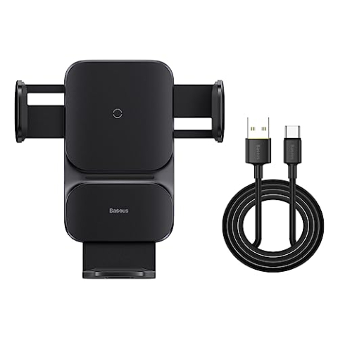 Baseus Car Mount Wireless Charger Wisdom Auto Alignment Air Outlet base QI 15W Black (CGZX000001)