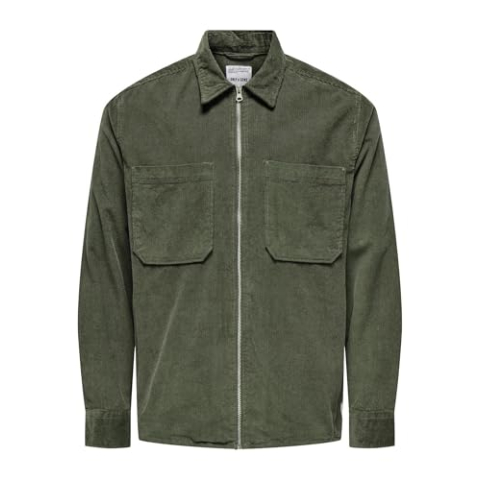 ONLY & SONS Herenhemd met lange mouwen, Castor Gray, S