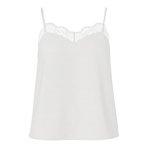 PIECES Dames Pctiffany Strap Lace Top Noos Bc Top met bandjes, cloud dancer, S