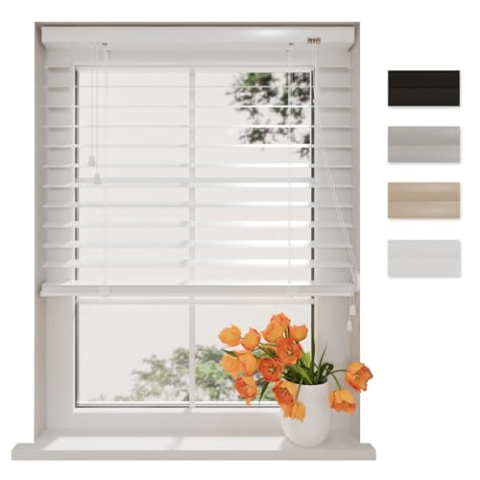 DTCH® Aluminium Jaloezie Easy Matte - 50 mm - White - 170 x 180 cm