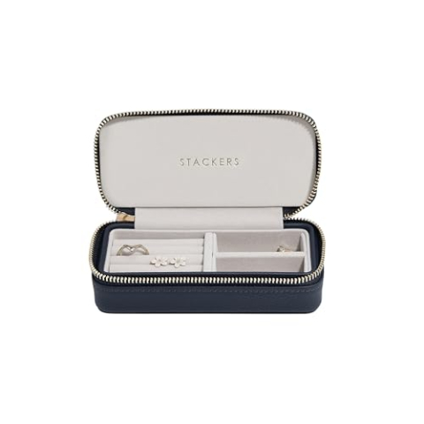"Stackers Navy Medium Travel Box