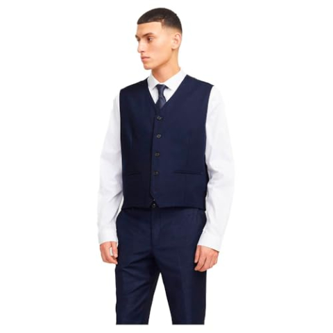 Jack & Jones Jprtheo Waistcoat Noos, medieval blue, 46