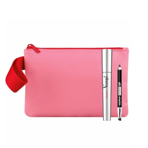 Pupa Vamp Mascara zwart en mini-oogpotlood met tas