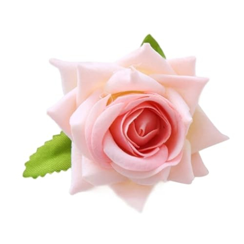 Bloem haarspeldjes roos haarclip broche pin vrouwen bruid (lichtroze)