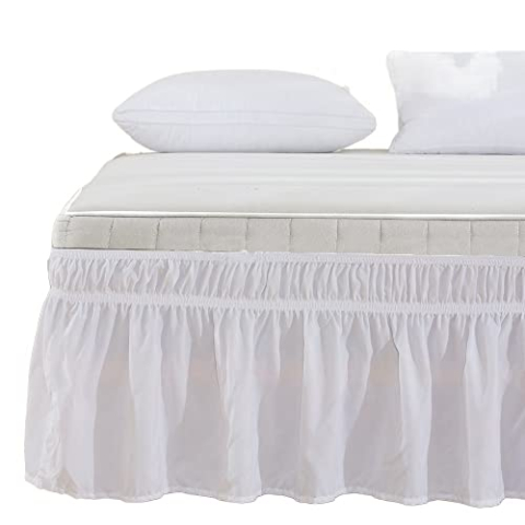 Bedrok, Zachte bedrok, elastische wikkel rond, lichtbestendig(White,152 * 203cm+38cm)