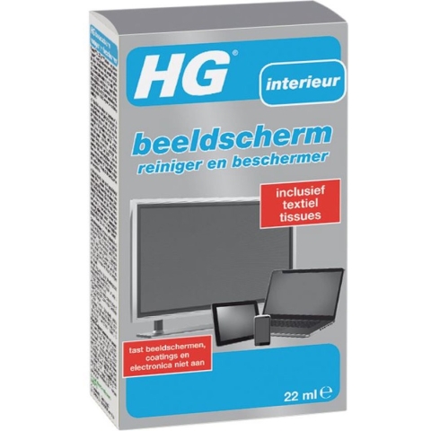 ** HG beeldscherm reiniger en beschermer - 22ml - inclusief textiel tissues