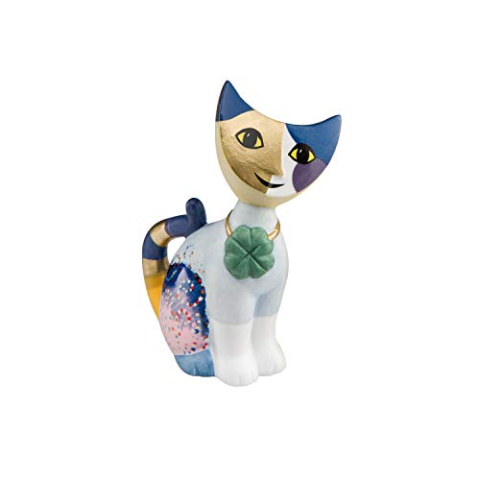 Goebel kattensculptuur, porselein, meerkleurig, 8 cm