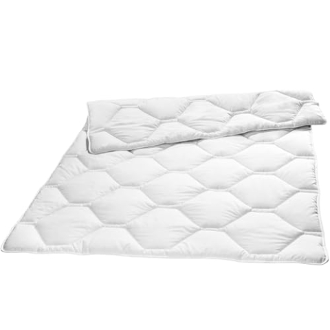 sleepling 190099 Comfort 340 Winter Dekbed Made in Germany Katoen Satijn Duo warm 135 x 200 cm, wit