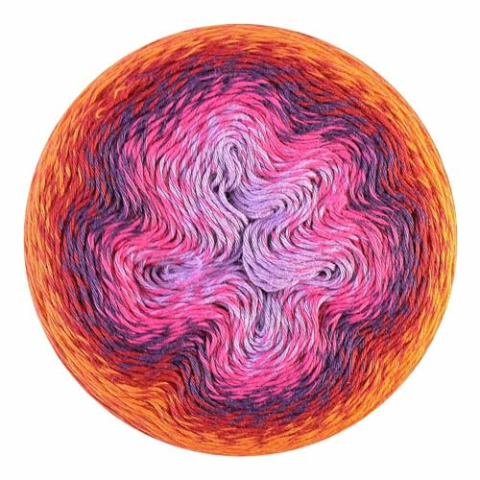 Scheepjes 1698-764 Whirl Wol, Red Velvet Sunrise, 1000 m